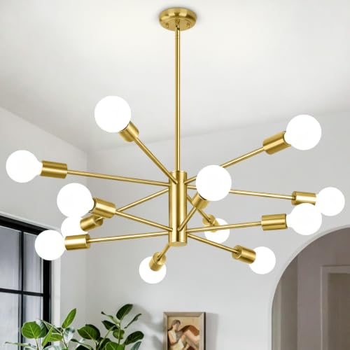 12 Light Modern Chandelier for Dining Room