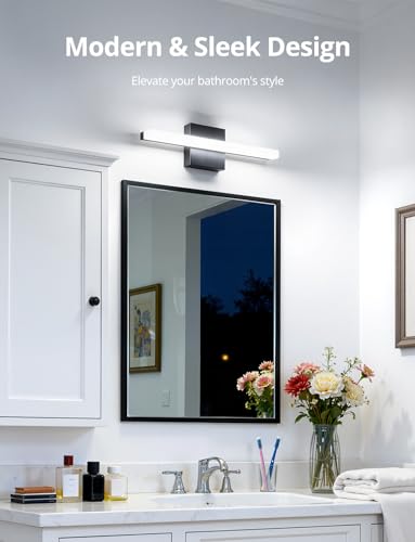 Black Bathroom Light Fixtures Over Mirror Lighting Gentle