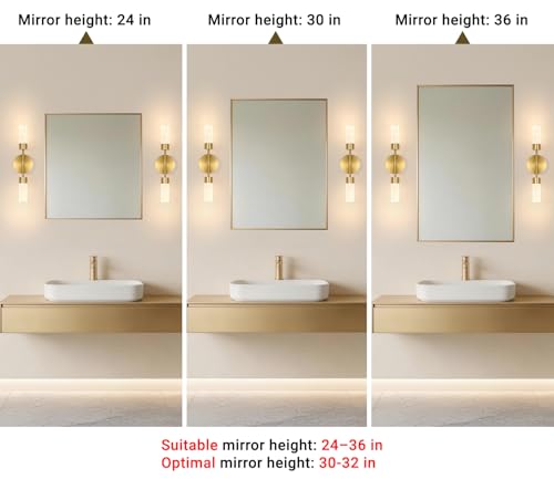 Brushed Gold Wall Sconces Set of 2 (2 Count)