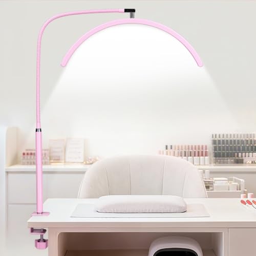 Professional Half Moon LED Desk Light for Nail Techs & Artists