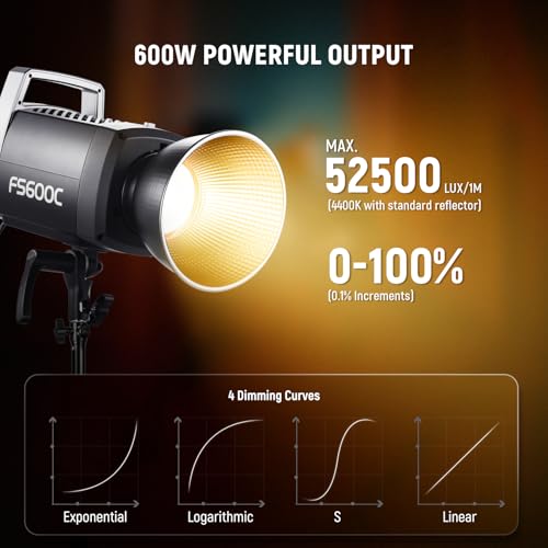 Pro 600W RGB LED Video Light APP