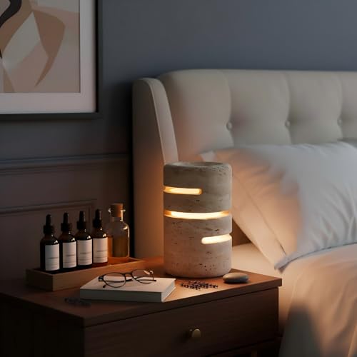 Marble Lamp Modern Pat Lamp Travertine Table Stone lamp Type