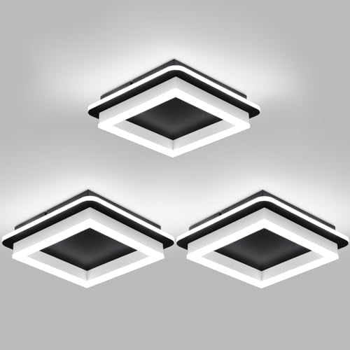 3 Packs Square Flush Mount Ceiling Light