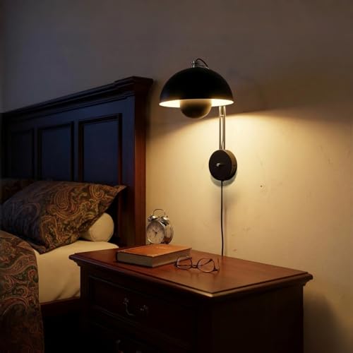 Mid Century Modern Bud Plug in Wall Sconces for Bedroom