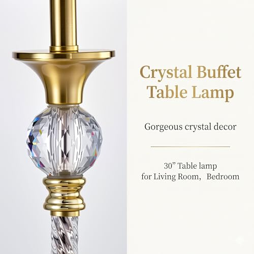 Crystal Buffet Table Lamps Set of 2 (2 Count)