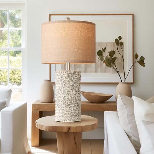 23" Modern Ceramic Table Lamp Set of 2 (2 Count)
