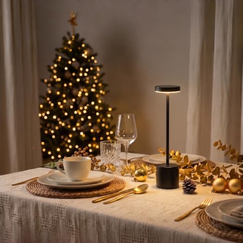 Black Cordless Table Lamp Set of 2 (2 Count)