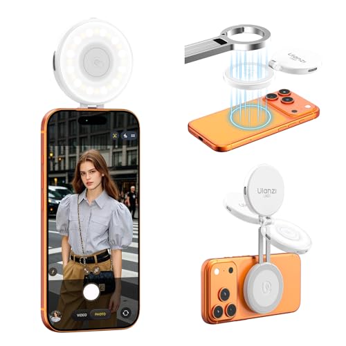 LM21 Dual Sided Magnetic Phone Selfie Ring Light for iPhone