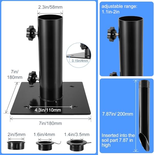 Bolt on Umbrella Base