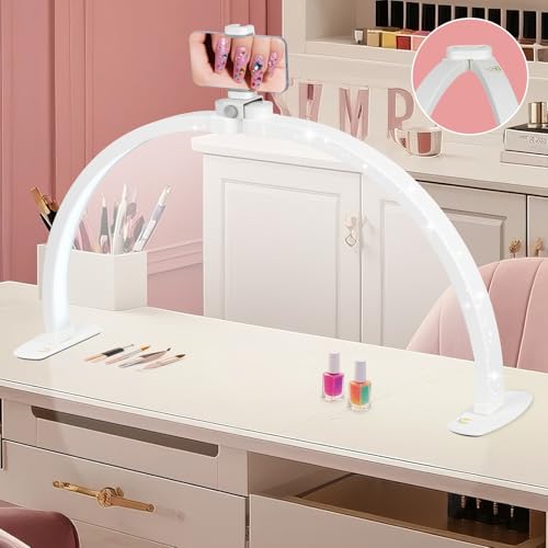 Super Large 29in Half Moon Light for Nail Desk