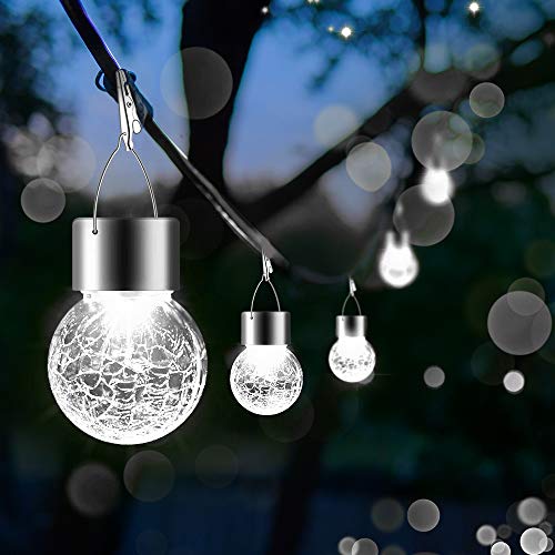 Solar Lights Outdoor Hanging Decorative Globe 24 Pack (24 Count)