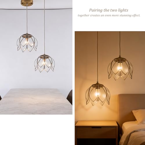 Brass Glass Ceiling Pendant Light