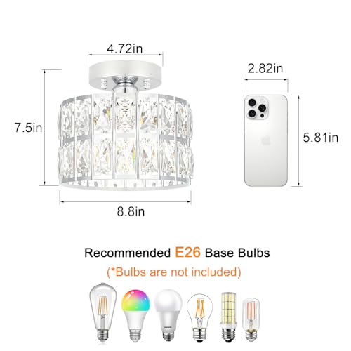 Crystal Ceiling Light Fixture