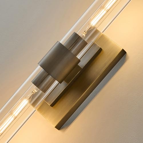 Linear Brass Bathroom Wall Sconce (2 Count)