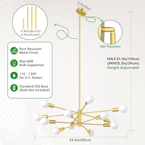 Sputnik Chandelier 12