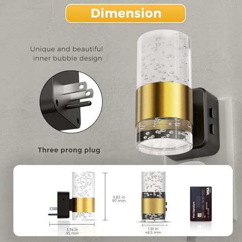 Night Light Dimmable Night Lights Plug into Wall Remote Control