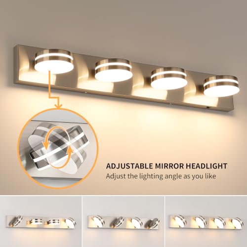 Brushed Nickel Vanity Lights for Bathroom 4