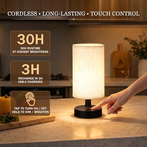 Cordless Table Lamp Rechargeable Small