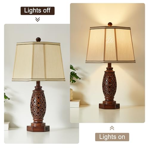 2 Pack Brown Rectangular Lampshades (2 Count)