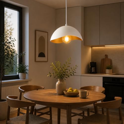 Modern White LED Pendant Light