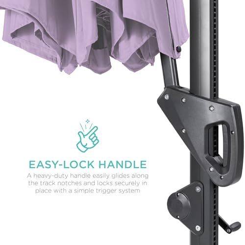 10ft Solar LED Cantilever Patio Umbrella
