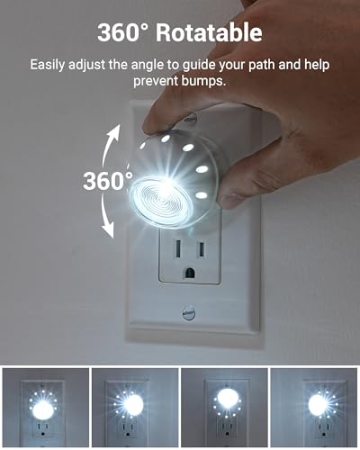 Plug in Night Lights into Wall (4 Count)