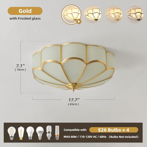 Brass Vintage Gold Ceiling Light