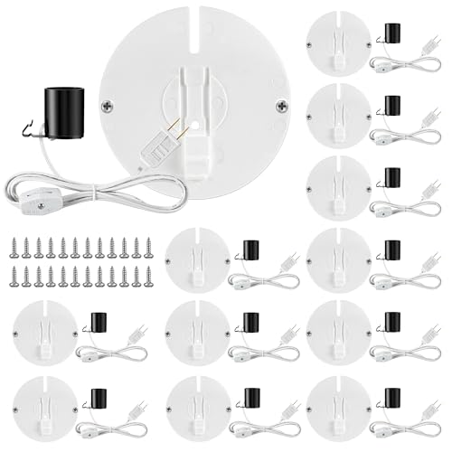 12 Set Blow Mold Light Kit E26 E27 Socket (12 Count)