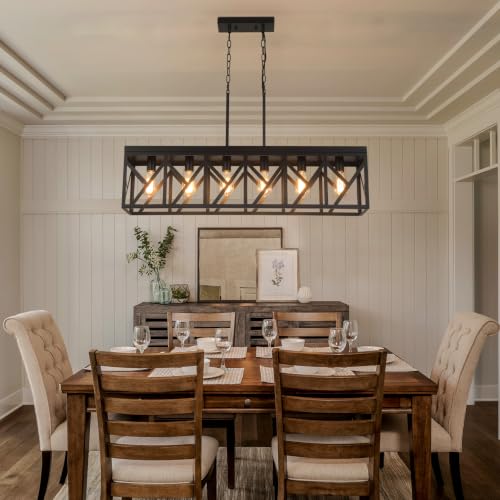 Rustic Farmhouse Metal Kitchen Island Lighting