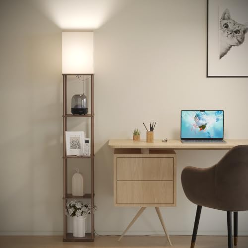 5 Tier Floor Lamp with Shelves