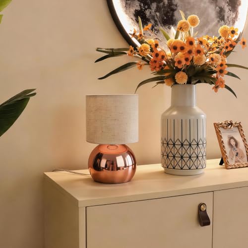 Modern Rose Gold Table Lamp Set of 2 (2 Count)