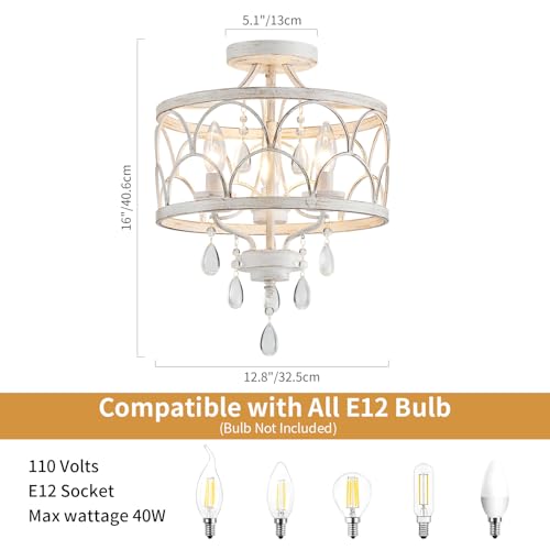 Crystal Ceiling Light Fixture