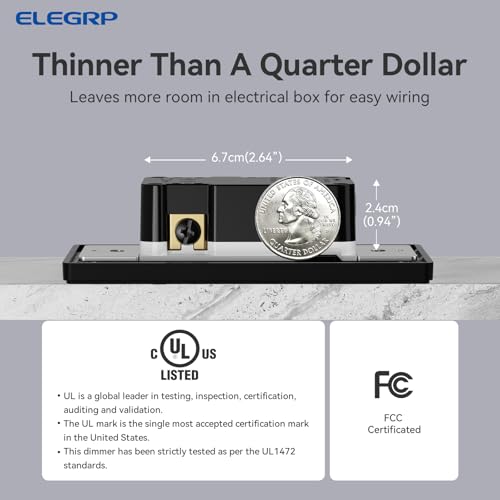 Digital Dimmer Light Switch for 300W Dimmable LED