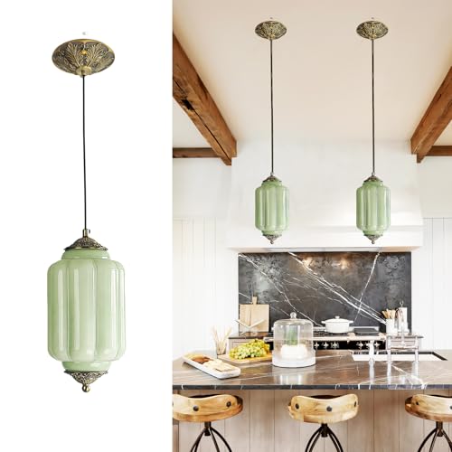 Vintage Milk Glass Pendant Lights Kitchen