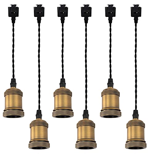 Set of Six Brown Bronze E26