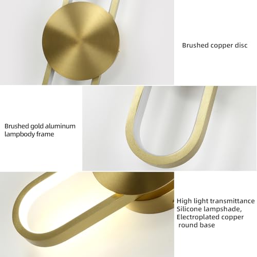 Modern Wall Sconce 4000K Dimmable LED Wall Light Fixture