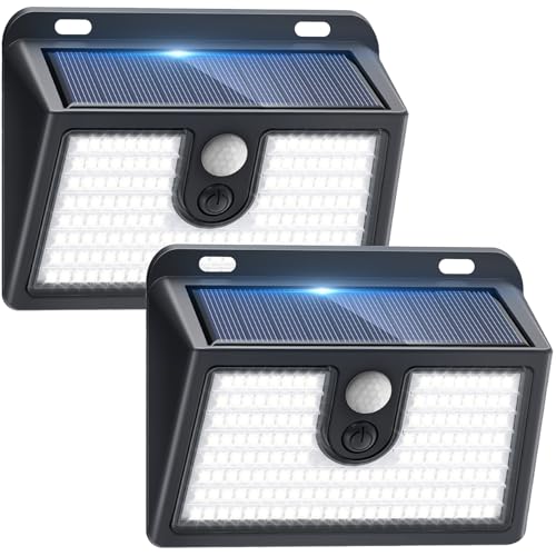 2 Packs] Solar Motion Sensor Outdoor Lights (2 Count)