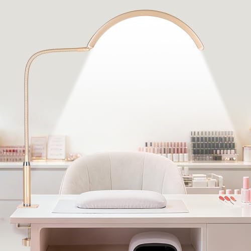Professional Half Moon LED Desk Light for Nail Techs & Artists