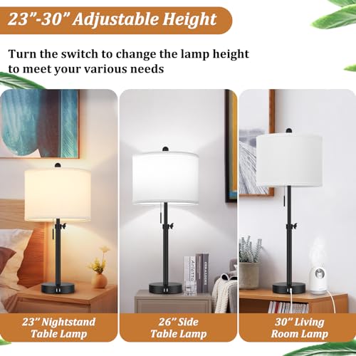 Table Lamp for Bedroom (2 Count)