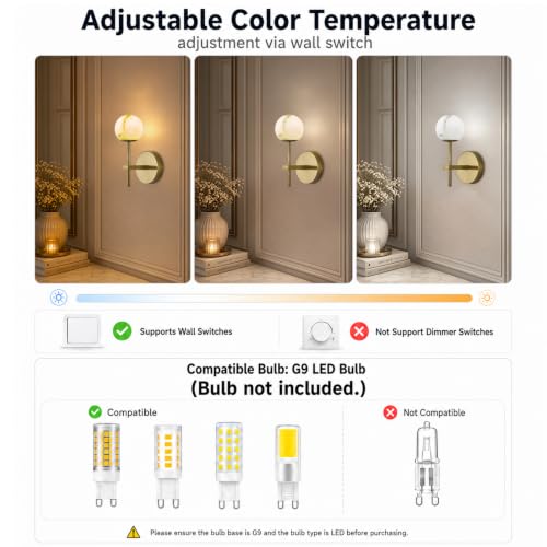 10 in Alabaster Wall Sconces