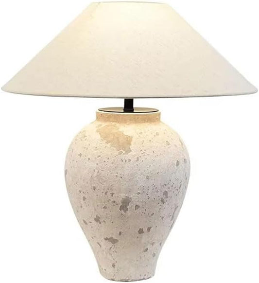 Japanese Wabi-sabi Style Hotel Front Desk B&B Desk Light Vintage High-end Old Pottery Desk Lamp Villa Club Showroom Kitchen Table Lamp Coffee Shop Sample Room Living Room Decoration Lighting Fixture