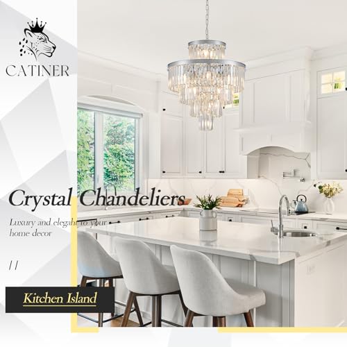24" Modern Crystal Chandeliers