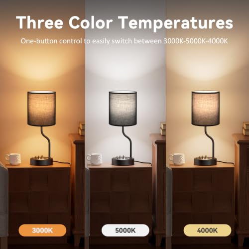 Bedside Lamps for Bedroom Set (2 Count)