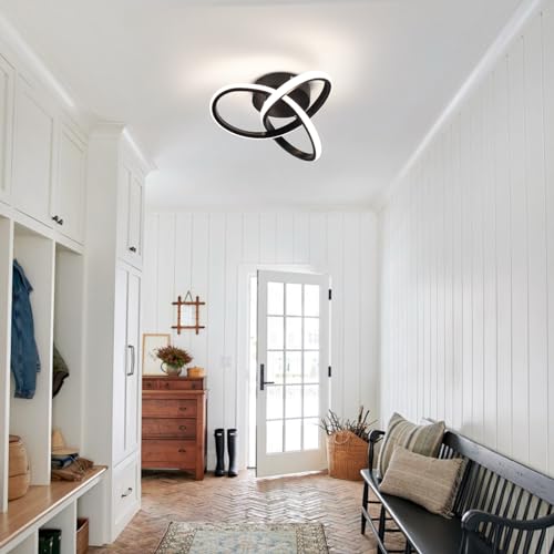 Hallway Light Acrylic Modern LED Ceiling Light Fixtures Cool White 6000K Close to Ceiling Lights for Bedroom