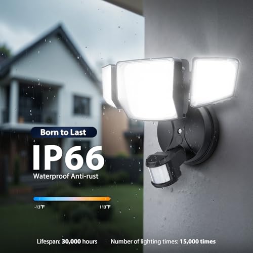 90W 10000LM LED Motion Sensor Outdoor Lights
