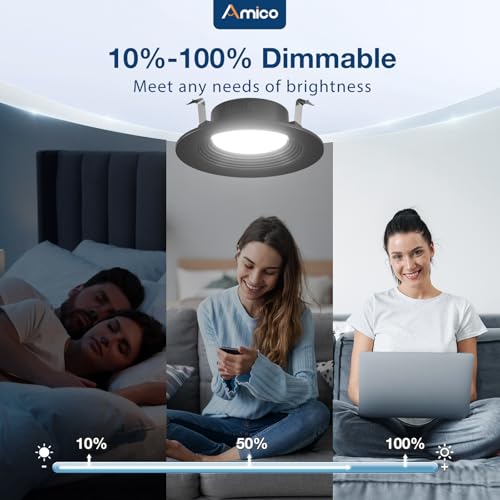 24 Pack 4 inch 5CCT LED Recessed Lighting (24 Count)