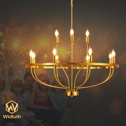 33.5" Gold Chandelier