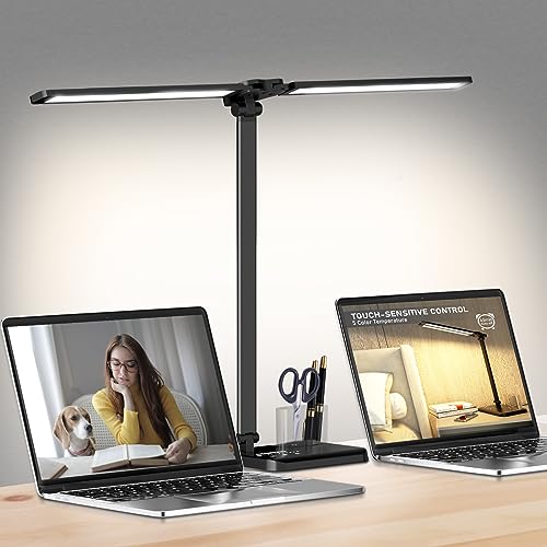 Dimmable LED Desk Lamp with USB Charging Port