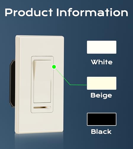 in Wall Dimmer Switch for LED Light (2 Count)