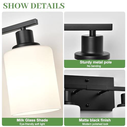 4 Light Bathroom Light Fixtures (4 Count)